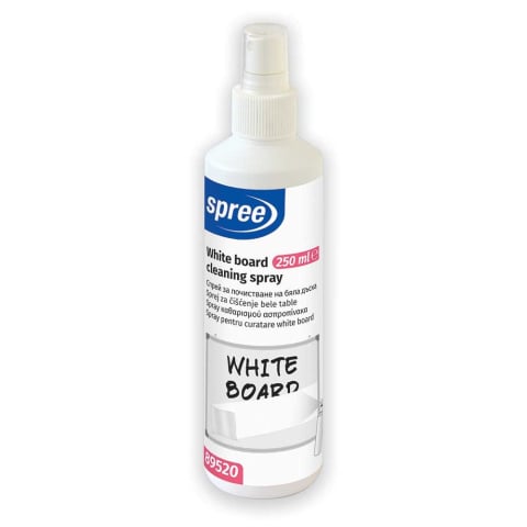 Accesorii pentru whiteboard - Spray curățare tablă magnetică / whiteboard – Spree 250 ml