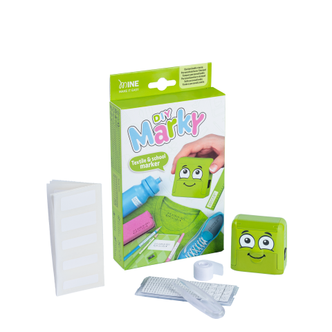 Stampile pentru textile - Stampila pentru textile, cu set de litere, Marky DIY kiwi