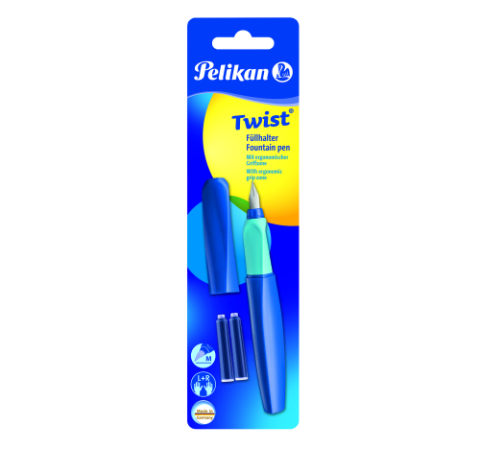 Stilouri - STILOU TWIST M AMBIDEXTRU 2 PATROANE DEEP BLUE BLISTER