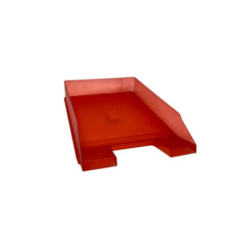 Accesorii pentru birou - TAVITA CORESPONDENTA A4 CLASIC ROSU TRANSLUCID