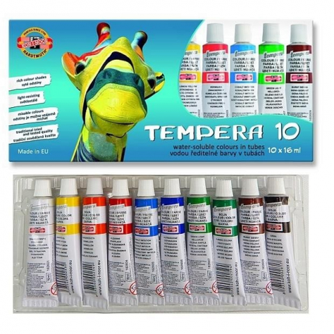 Tempera - Tempera 10 culori x 16 ml Koh-I-Noor Girafa