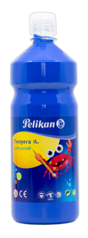 Tempera - Tempera Pelikan 1 litru, albastru ultramarin