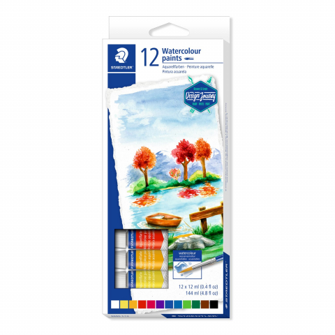 Tempera - Tempera acuarele Staedtler 12 culori x 12 ml