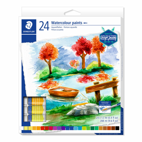 Tempera - Tempera acuarele Staedtler 24 culori x 12 ml
