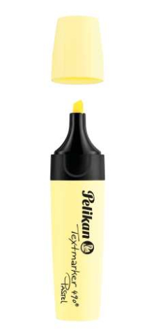 Textmarker galben pastel, varf 1-5 mm, Pelikan 490