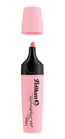 Textmarker roz pastel, varf 1-5 mm, Pelikan 490