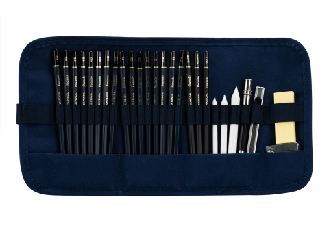 Creioane grafit - Trusa Sketching 27 piese Finenolo Deli