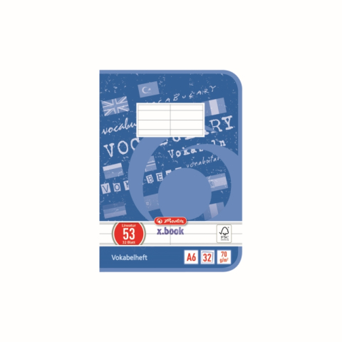 Caiete speciale - VOCABULAR A6 32F X.BOOK ALBASTRU