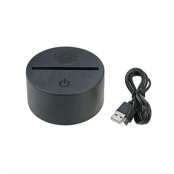Baza led pentru acrilic, 16 culori, model TDL-BS1, 8 leduri, boxa bluetooth [2]