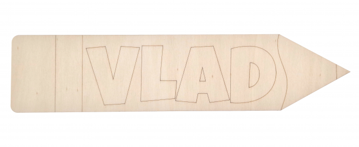 Creion personalizat nume lemn 30 cm decor scoala sau cadou unic [3]