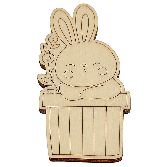 Figurina cupcake iepuras, 14 cm [2]