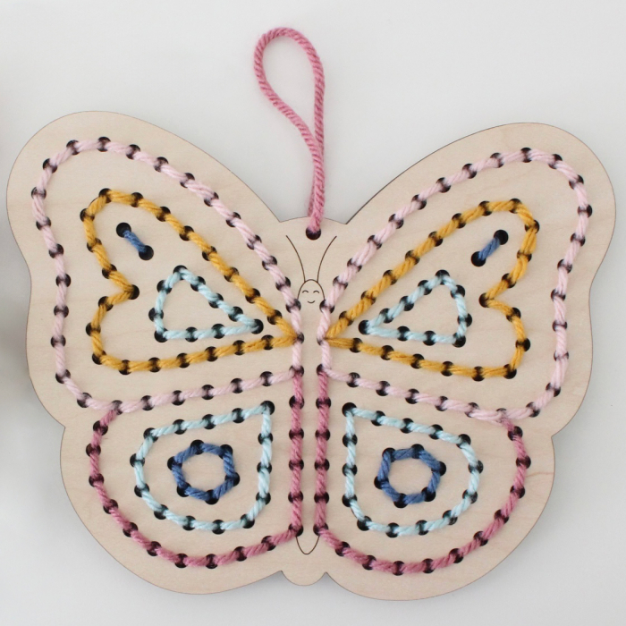 Figurina fluturaș din lemn pentru cusut - Activități creative DIY pentru copii [3]