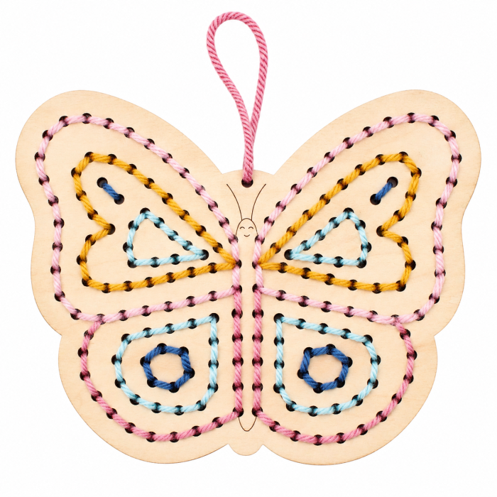 Figurina fluturaș din lemn pentru cusut - Activități creative DIY pentru copii [3]