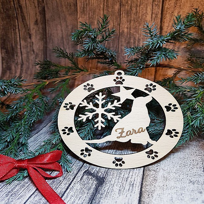 Glob personalizat catel, lemn [2]