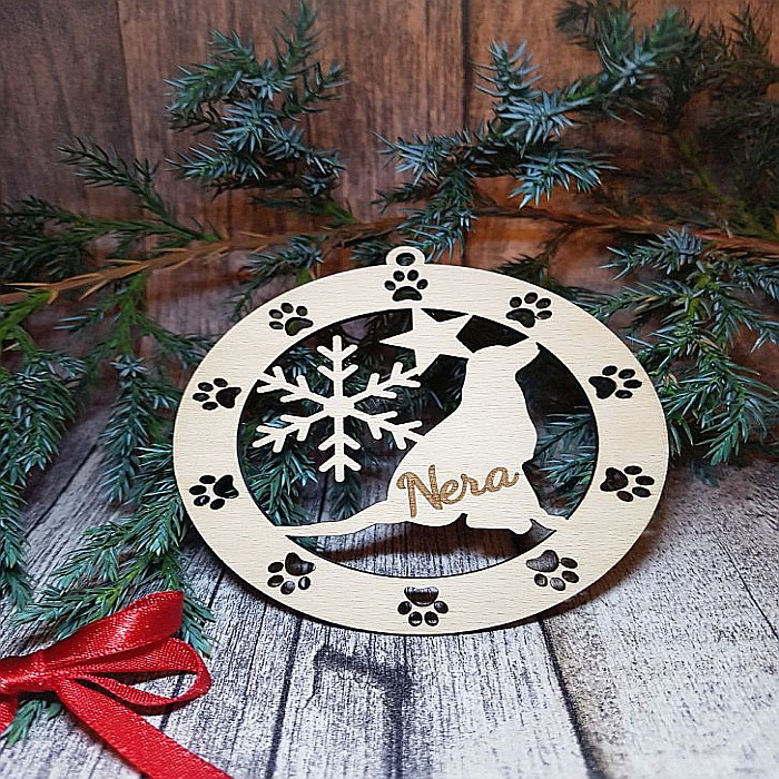 Glob personalizat catel, lemn [3]