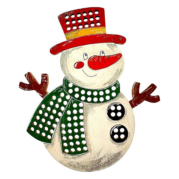 Om de zapada cu gauri pentru cusut, 12 cm, decoratiune craciun [2]