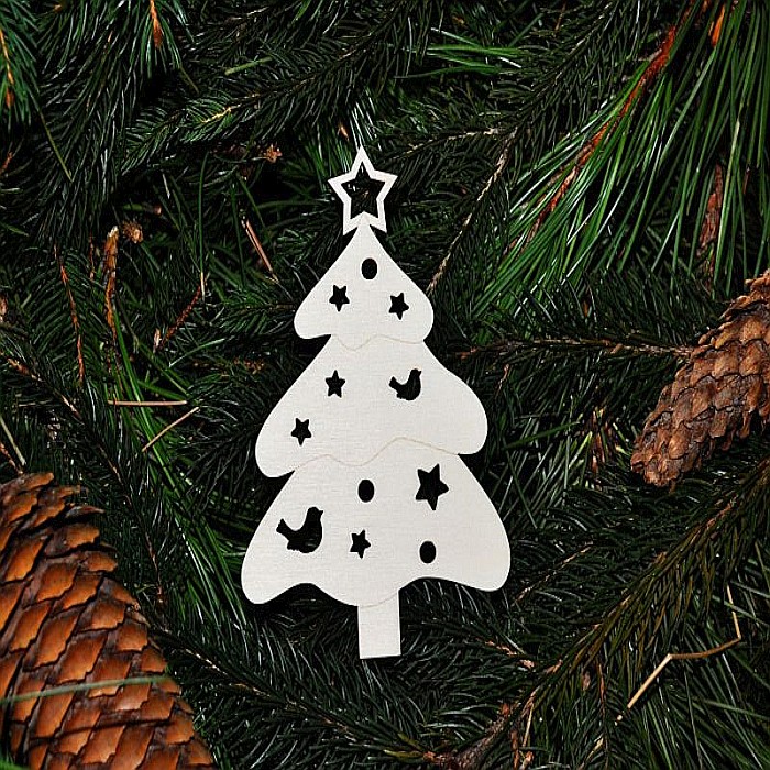 Ornament Craciun - Brad, lemn [2]