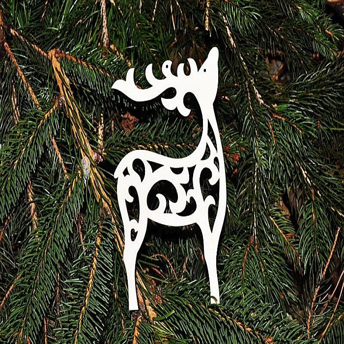 Ornament Craciun - Ren, lemn [2]