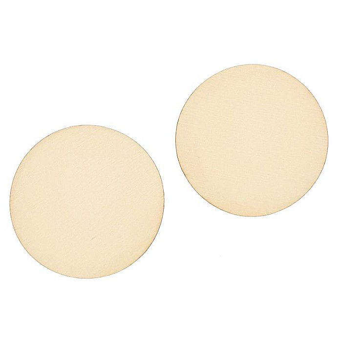 Set 2 cercuri din lemn, diametru 7 cm [2]