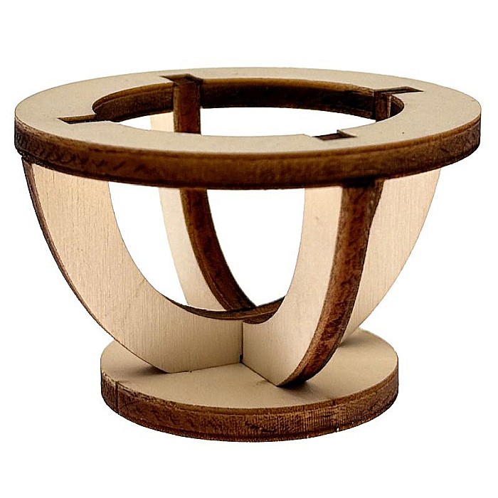 Set 6 suporturi pentru oua incondeiate, din lemn, 6 cm [3]