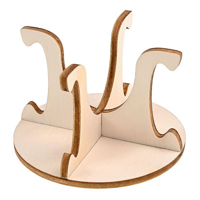 Suport din lemn, pentru oua incondeiate, 6 cm inaltime [2]
