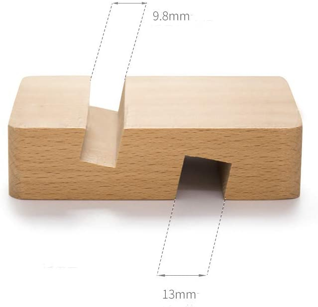 suport telefon tableta lemn fag 8x6x2 cm accesoriu birou natural [4]