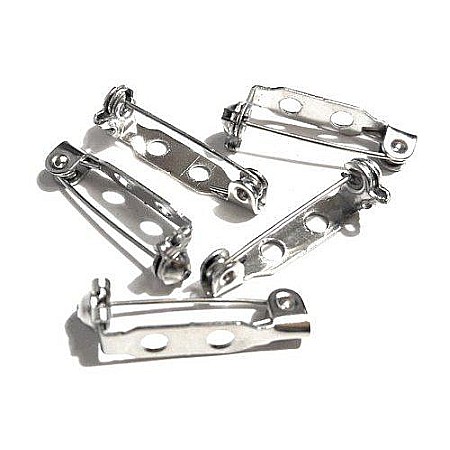 Martisor - Baze pentru brose - Ace metalice argintii, 2 cm, set 20 buc.