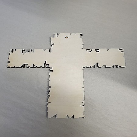 cruce Tatal Nostru din lemn decupat, text rugăciune pentru decor de perete [1]