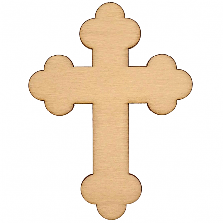 Articole Religioase - cruce simpla blank lemn decupaj laser pentru pictura si decor DIY