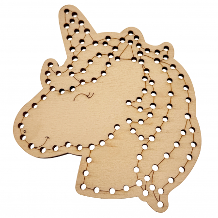 Figurina unicorn din lemn pentru broderie - activități creative [1]