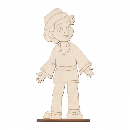 Set DIY figurine copii în port popular românesc pentru pictat [2]
