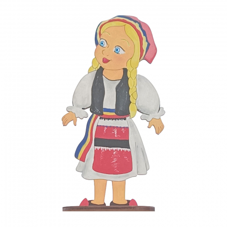 Set DIY figurine copii în port popular românesc pentru pictat [5]