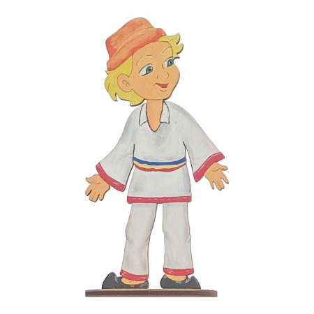Set DIY figurine copii în port popular românesc pentru pictat [3]