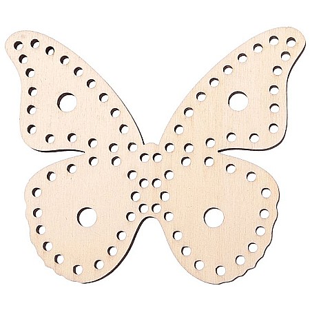 Forme pentru cusut - Fluture din lemn, cu gauri pentru cusut - CUS007