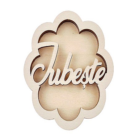 Baze pentru licheni - Iubeste - baza pentru licheni, 8 cm - BR015