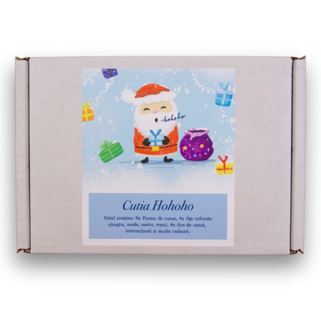 Kit cusut ornamente Crăciun cu figurine din lemn și fire colorate [2]