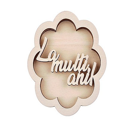 Baze pentru licheni - La multi ani - baza pentru licheni, 8 cm - BR012