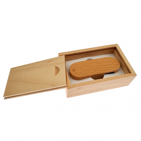 Articole Conexe - Stick USB din lemn de fag, 64GB, USB 3.0 - Design elegant și personalizabil