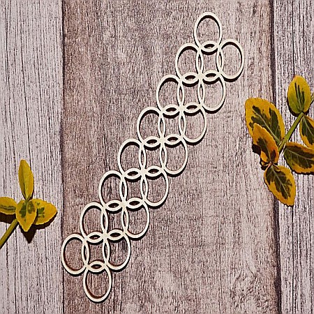 Articole DIY - Ornament cercuri dreptunghiular - OS016