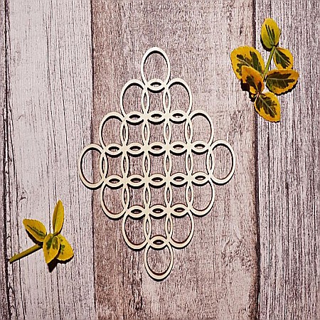 Ornamente si scrapbooking - Ornament cercuri patrat - OS015