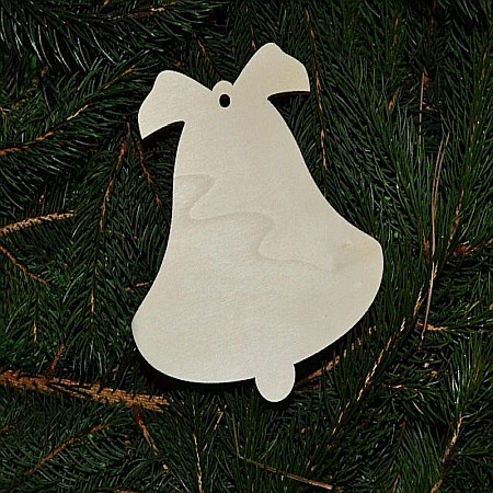 Ornament Craciun - Clopotel, lemn, 12 cm [1]