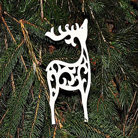 Ornament Craciun - Ren, lemn [1]