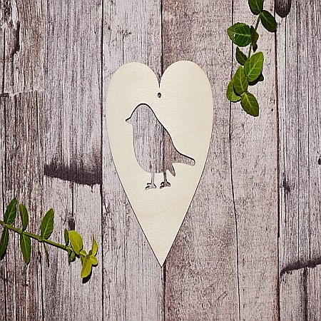 Articole DIY - Ornament inima pasare - OD004