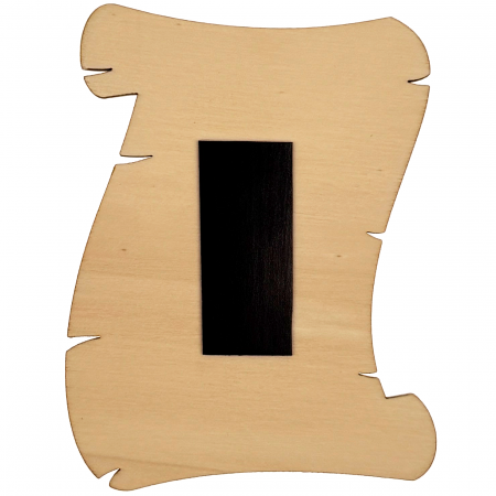 magnet binecuvantarea casei lemn pergament gravat laser 7.7x10 cm [1]