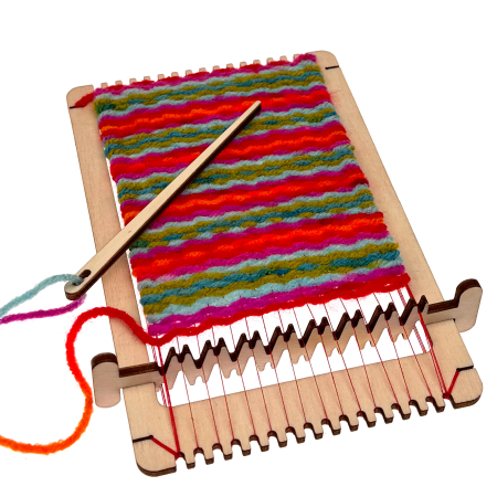 Razboi tesut lemn educativ cu ac si pieptene pentru activitati creative [2]
