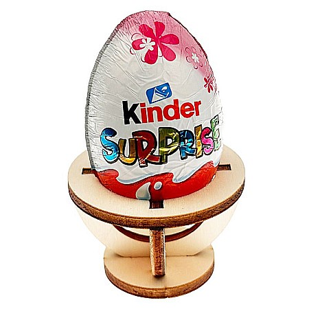 Set 6 suporturi pentru oua incondeiate, din lemn, 6 cm [1]