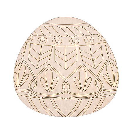 Set oua din lemn, pentru pictat, 12 cm, set 2 bucati [2]