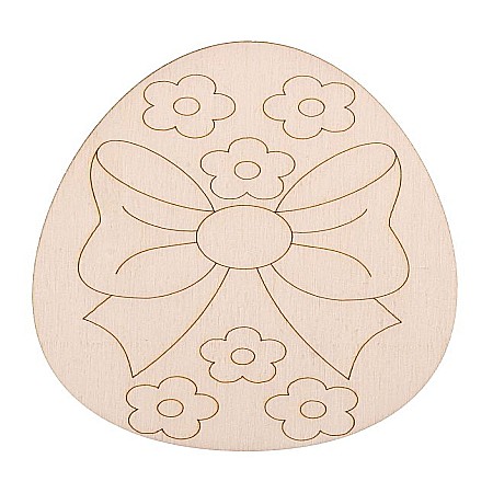 Set oua din lemn, pentru pictat, 12 cm, set 2 bucati [1]