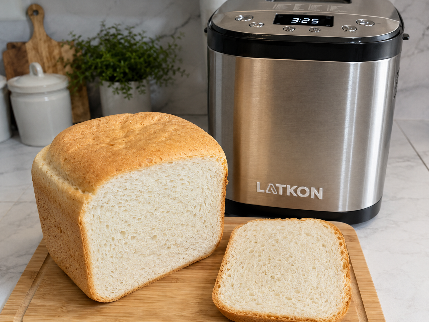 Paine fara gluten la masina de paine – reteta pufoasa si usor de facut acasa