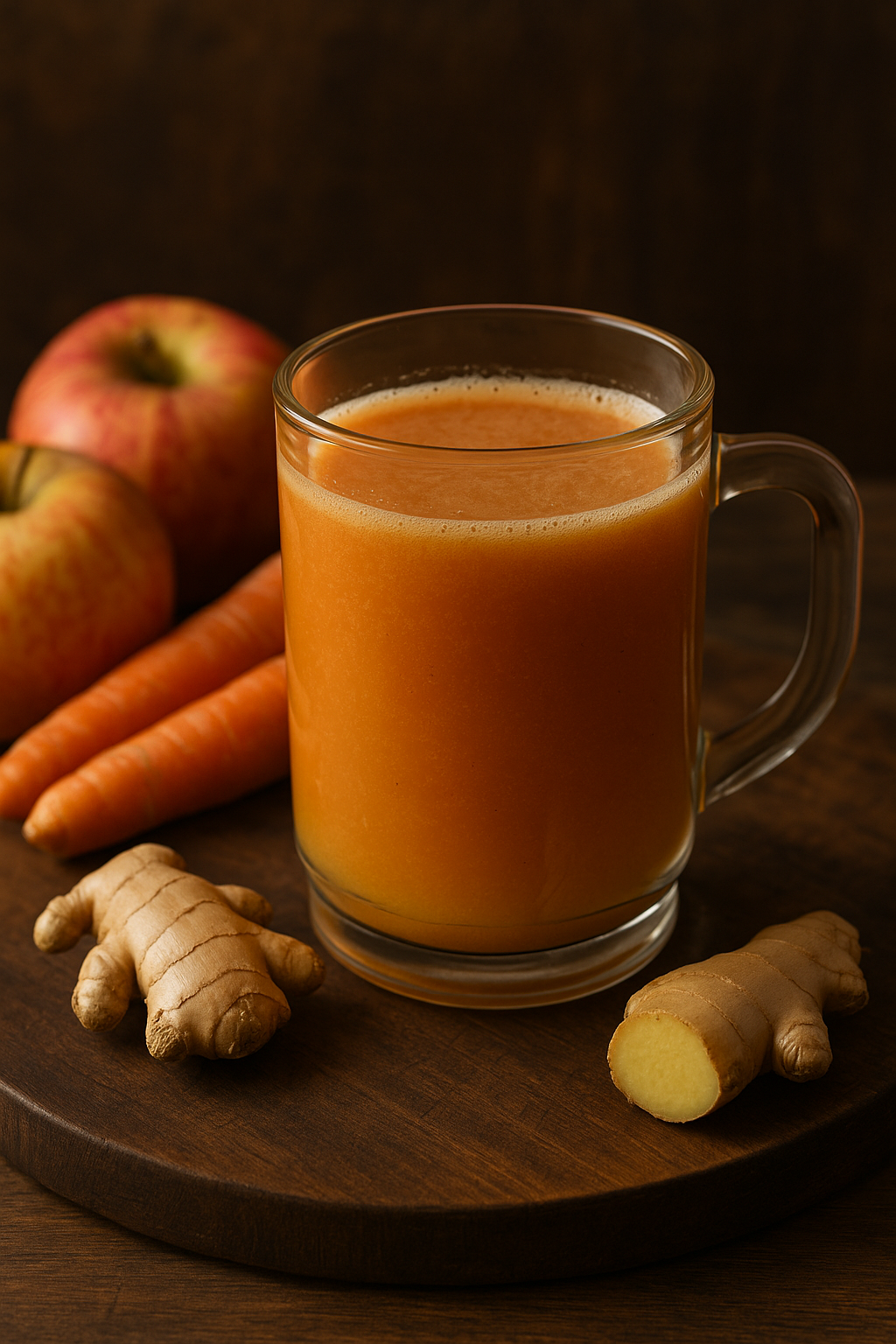 Nectar cald de măr, morcov și ghimbir 🧡🥤